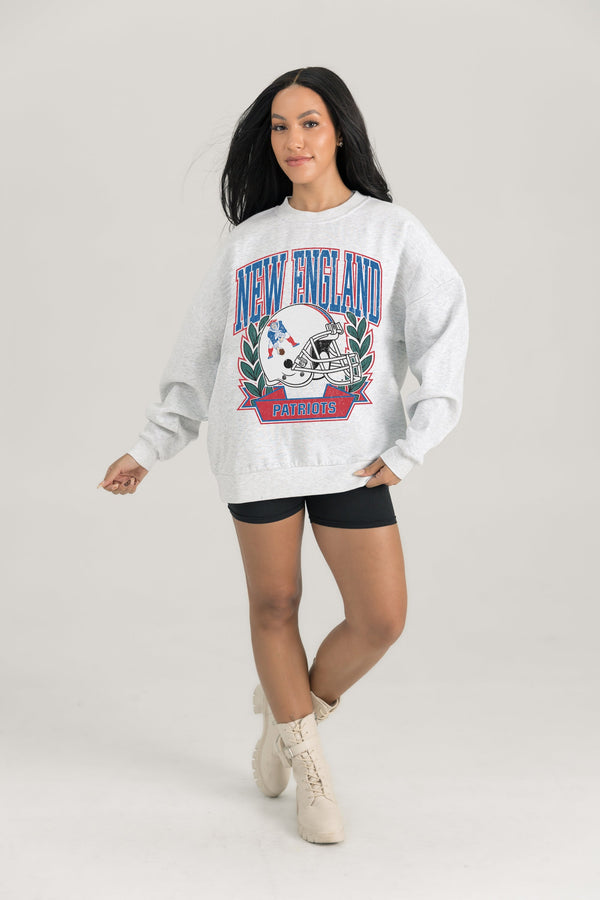 gameday couture NEW ENGLAND PATRIOTS Heritage Fleece Crewneck Pullover