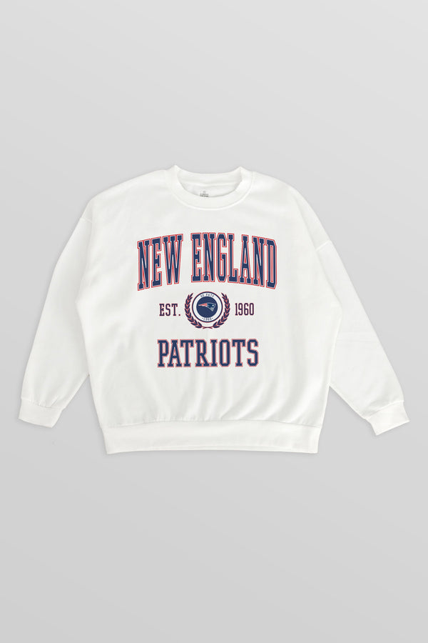 Gameday Couture NEW ENGLAND PATRIOTS Timeless Triumph Fleece Crewneck Pullover