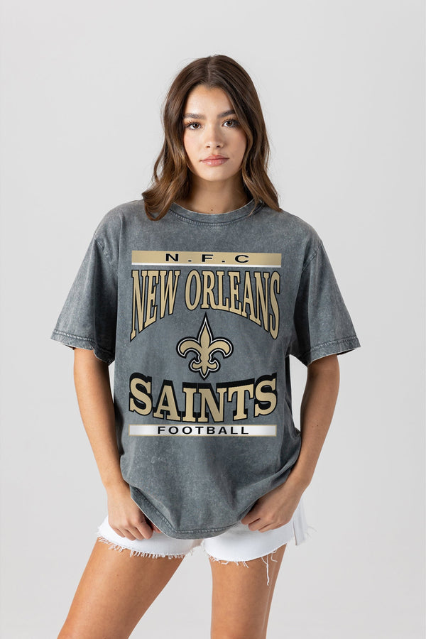 Gameday Couture NEW ORLEANS SAINTS CLASSIC GRIND WASHED RELAXED FIT TEE