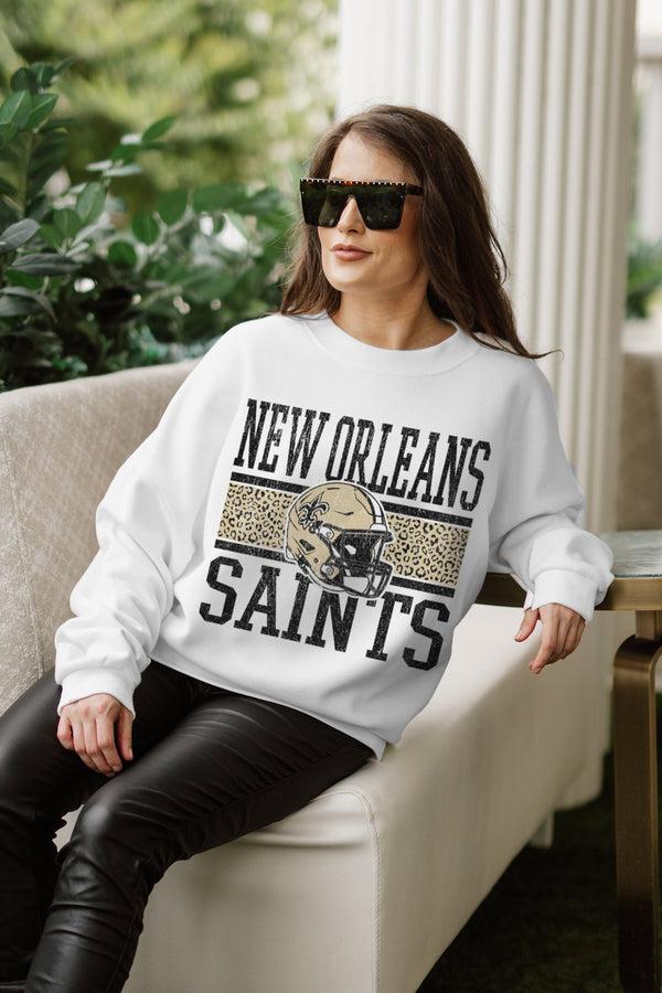 Gameday Couture NEW ORLEANS SAINTS Fair Catch Crewneck Pullover