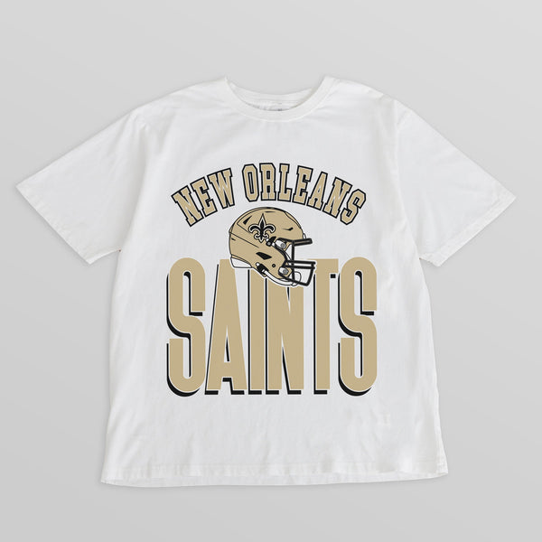 gameday couture NEW ORLEANS SAINTS FIERCE FOCUS WASHED RELAXED FIT TEE