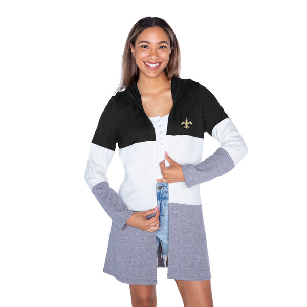 Gameday Couture NEW ORLEANS SAINTS Insignia Lightweight Colorblock Cardigan