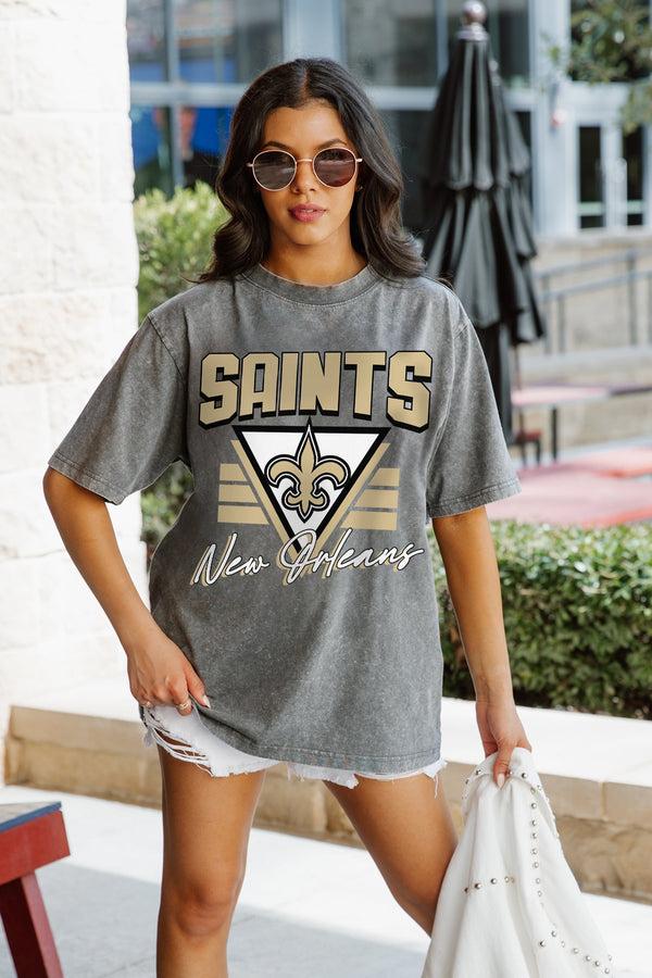 Gameday Couture NEW ORLEANS SAINTS Play It Forward Oversized Crewneck Tee