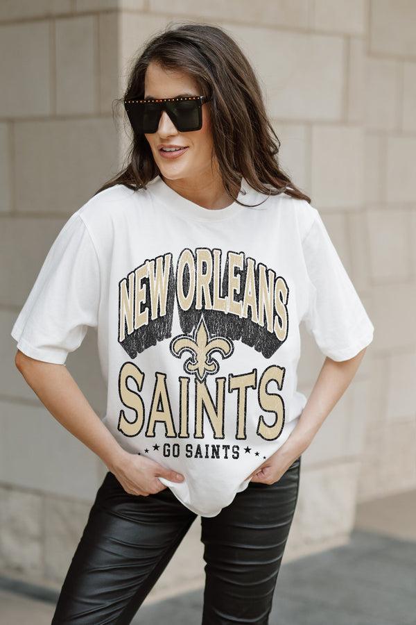 Gameday Couture NEW ORLEANS SAINTS Shakedown Oversized Crewneck Tee