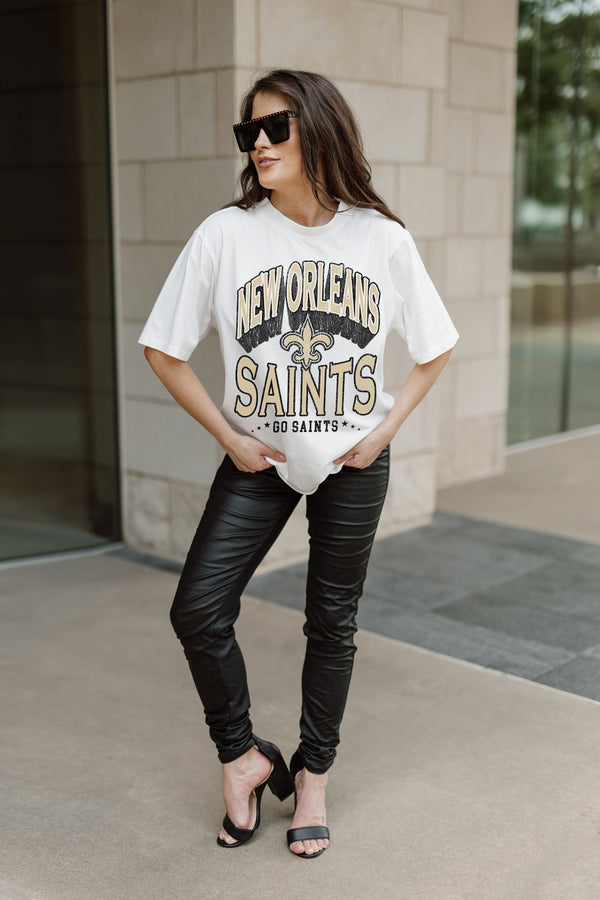 gameday couture NEW ORLEANS SAINTS Shakedown Oversized Crewneck Tee