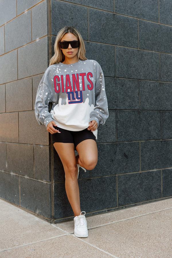 Gameday Couture NEW YORK GIANTS CASUAL FAN LONG-SLEEVE FRENCH TERRY PULLOVER