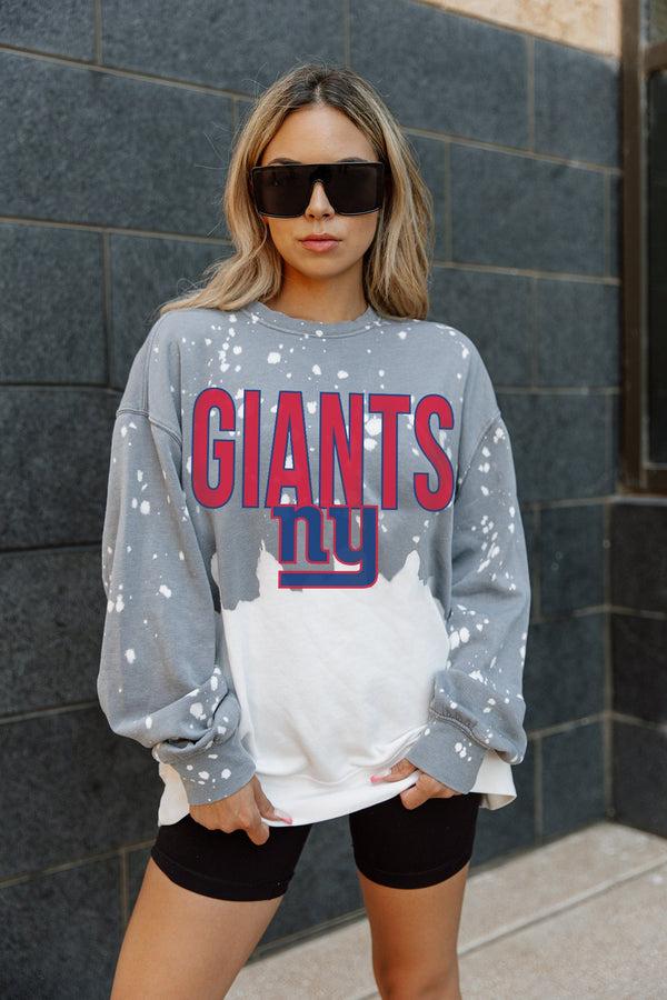 gameday couture NEW YORK GIANTS CASUAL FAN LONG-SLEEVE FRENCH TERRY PULLOVER