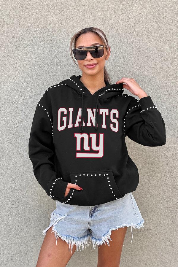 Gameday Couture NEW YORK GIANTS Catch The Vibe Studded-Detail Hoodie