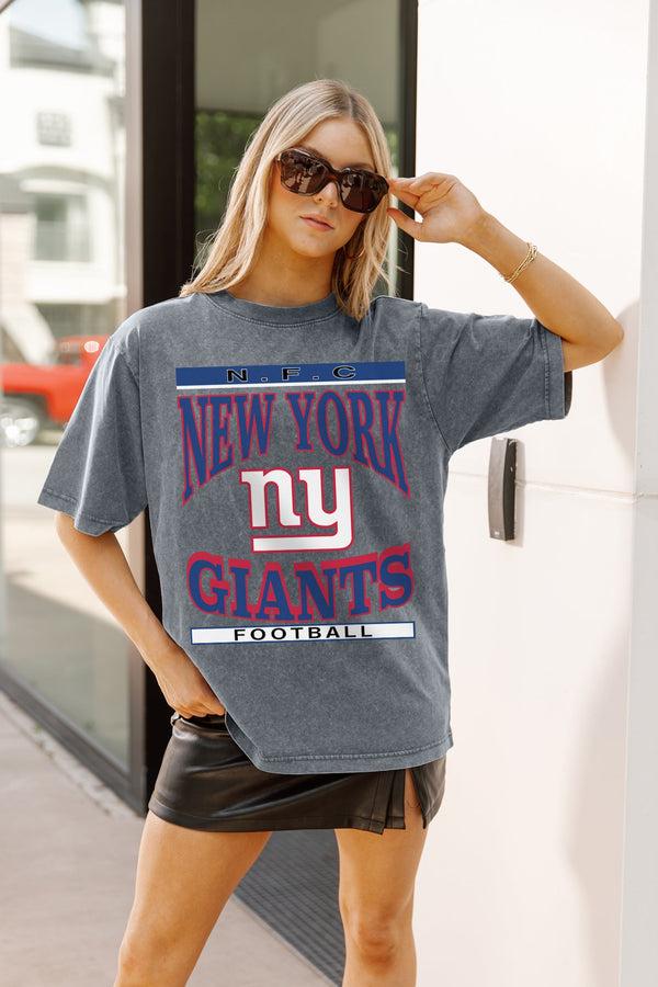 Gameday Couture NEW YORK GIANTS CLASSIC GRIND WASHED RELAXED FIT TEE