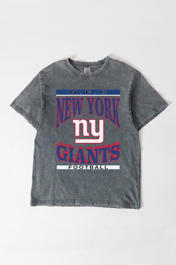 gameday couture NEW YORK GIANTS CLASSIC GRIND WASHED RELAXED FIT TEE