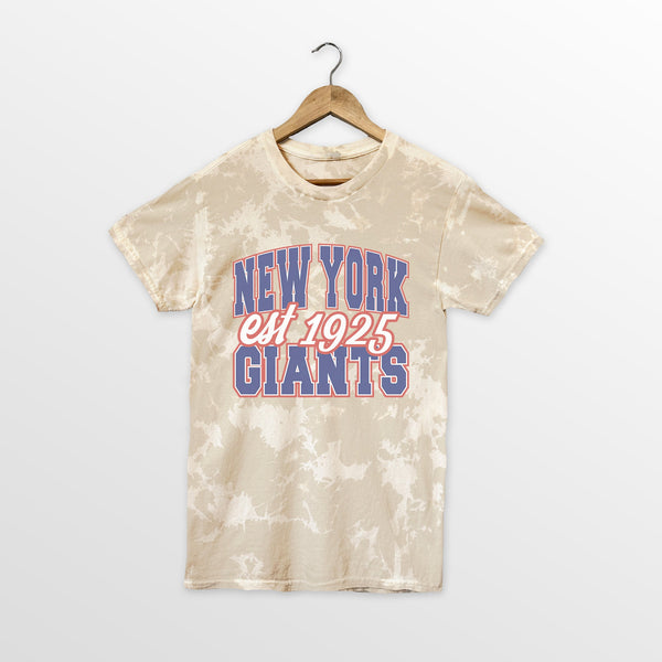 gameday couture NEW YORK GIANTS DEEP ROOTS BLEACH WASH TEE
