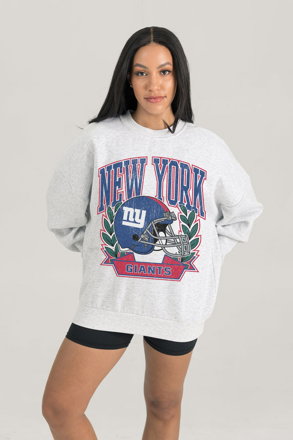 Gameday Couture NEW YORK GIANTS Heritage Fleece Crewneck Pullover