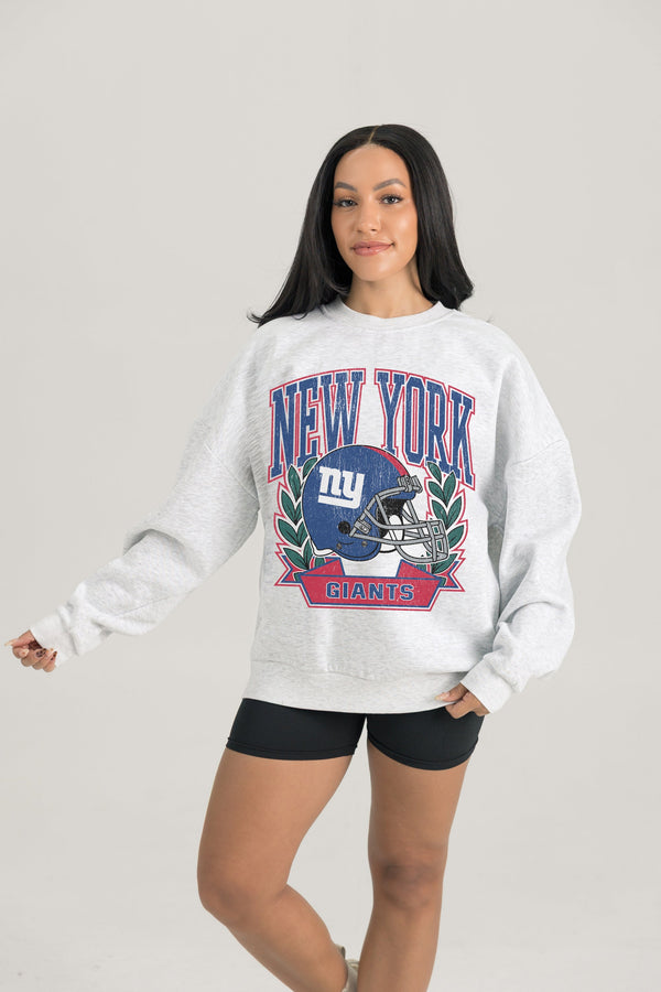 Gameday Couture NEW YORK GIANTS Heritage Fleece Crewneck Pullover