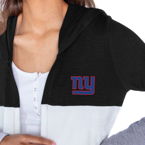 Gameday Couture NEW YORK GIANTS Insignia Lightweight Colorblock Cardigan