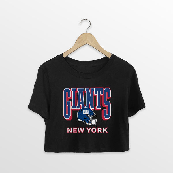 gameday couture NEW YORK GIANTS PURE VICTORY CLASSIC CROP TEE