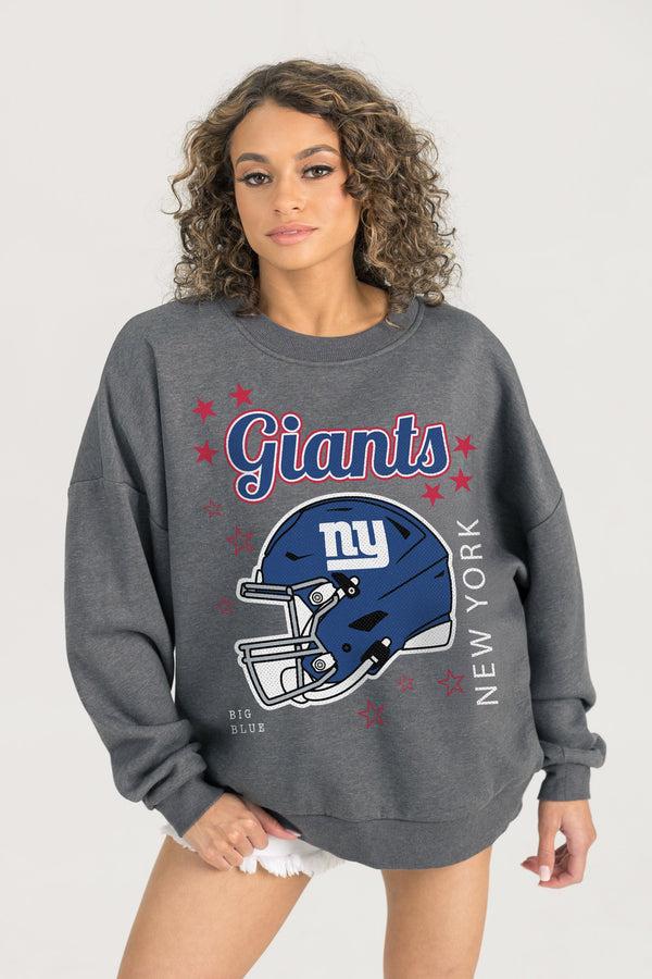 Gameday Couture NEW YORK GIANTS Ready To Rumble Fleece Crewneck Pullover