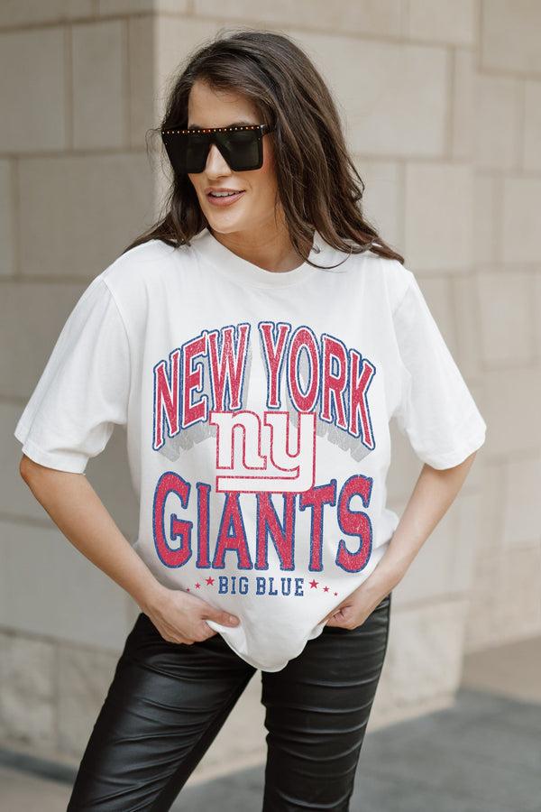 Gameday Couture NEW YORK GIANTS Shakedown Oversized Crewneck Tee