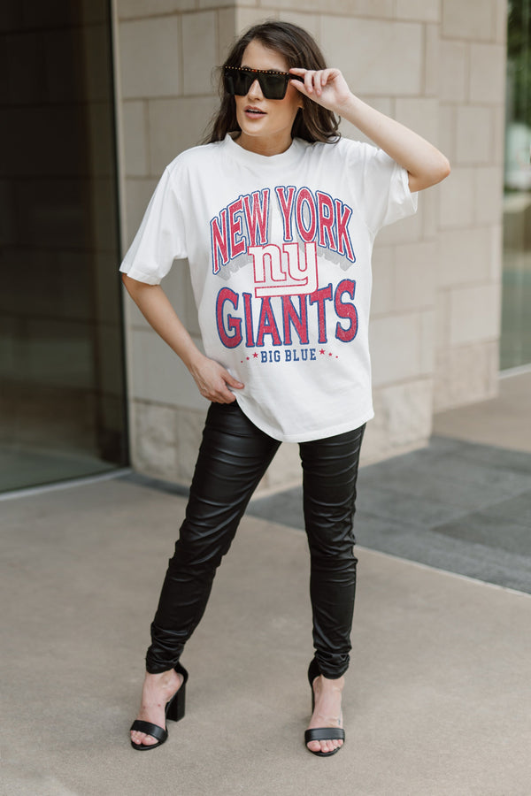 Gameday Couture NEW YORK GIANTS Shakedown Oversized Crewneck Tee