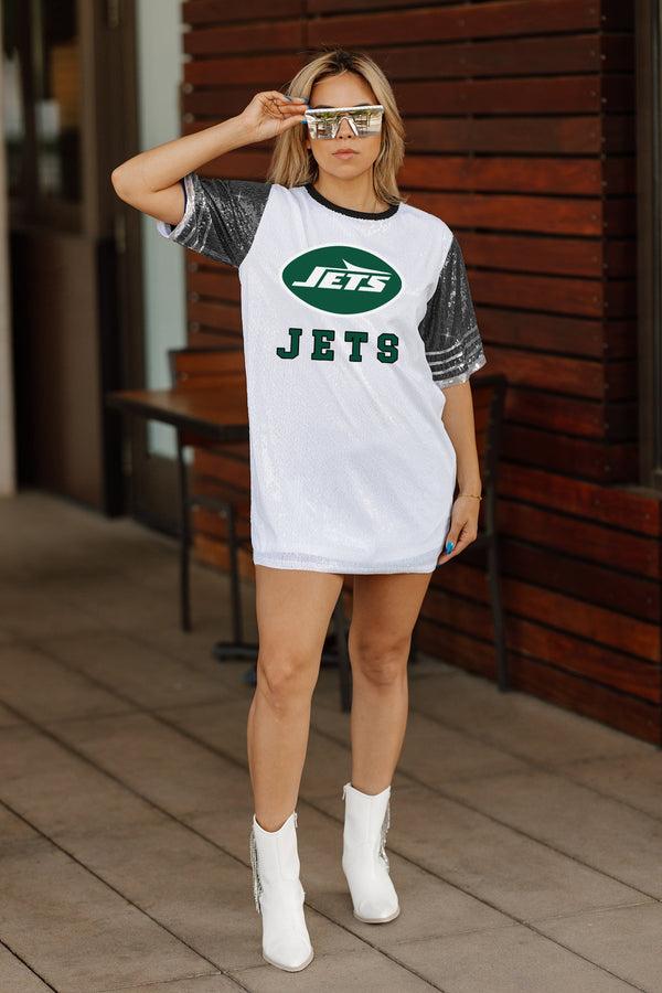 Gameday Couture NEW YORK JETS Bling It Sequined Jersey Dress