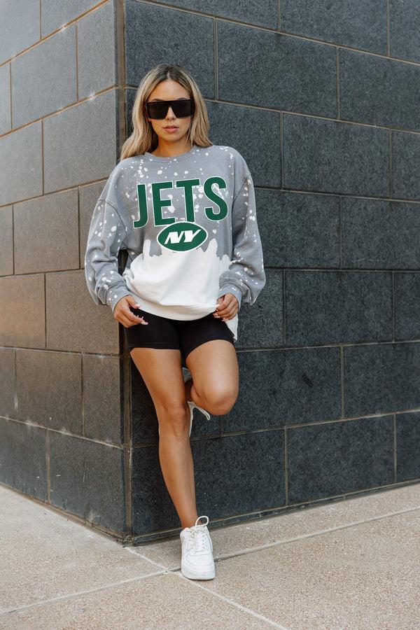 Gameday Couture NEW YORK JETS CASUAL FAN LONG-SLEEVE FRENCH TERRY PULLOVER