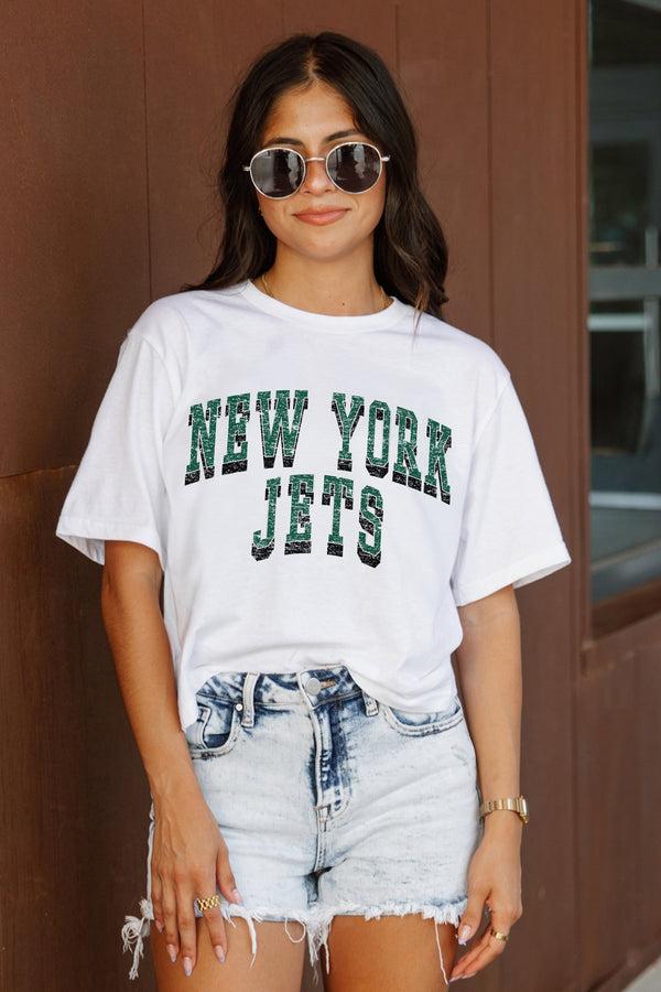 Gameday Couture NEW YORK JETS Claim To Fame Boxy-Fit Crop Tee