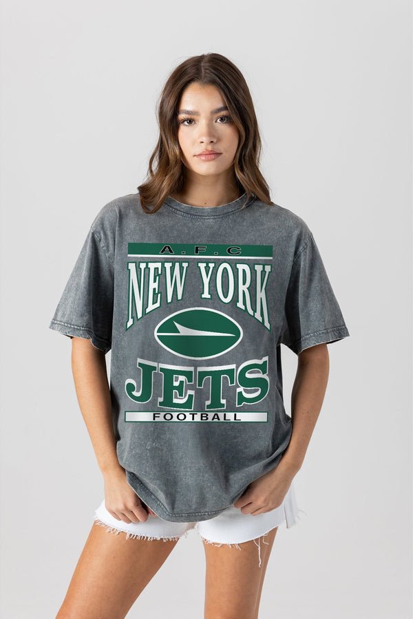 Gameday Couture NEW YORK JETS CLASSIC GRIND WASHED RELAXED FIT TEE