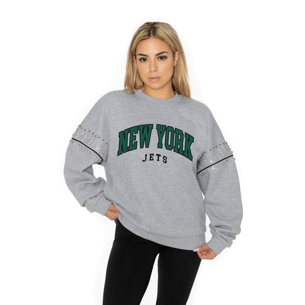 Gameday Couture NEW YORK JETS Competitive Edge Jewel-Trim Pullover