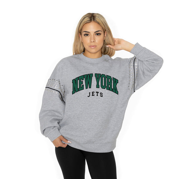 gameday couture NEW YORK JETS Competitive Edge Jewel-Trim Pullover