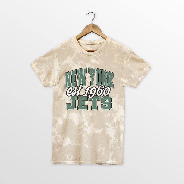gameday couture NEW YORK JETS DEEP ROOTS BLEACH WASH TEE