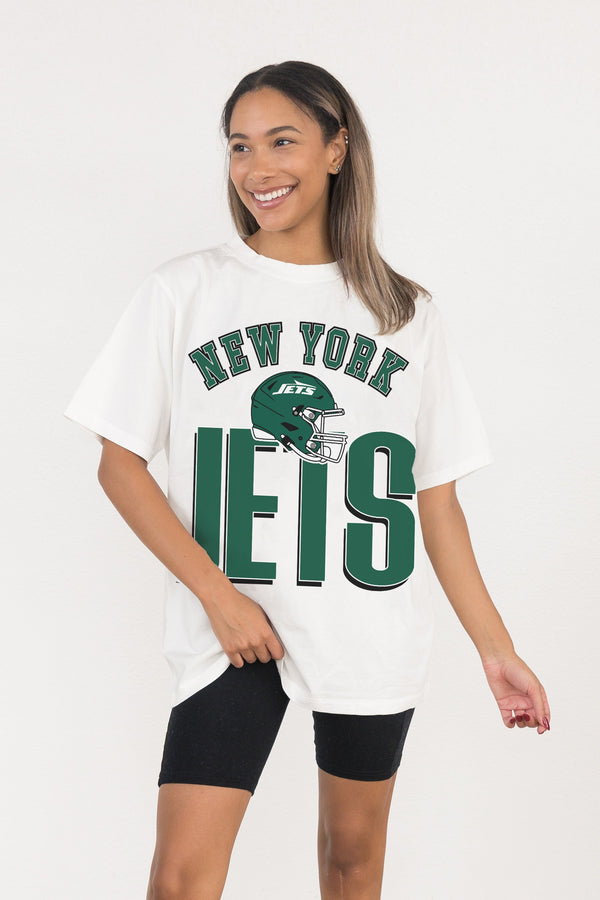 Gameday Couture NEW YORK JETS FIERCE FOCUS WASHED RELAXED FIT TEE