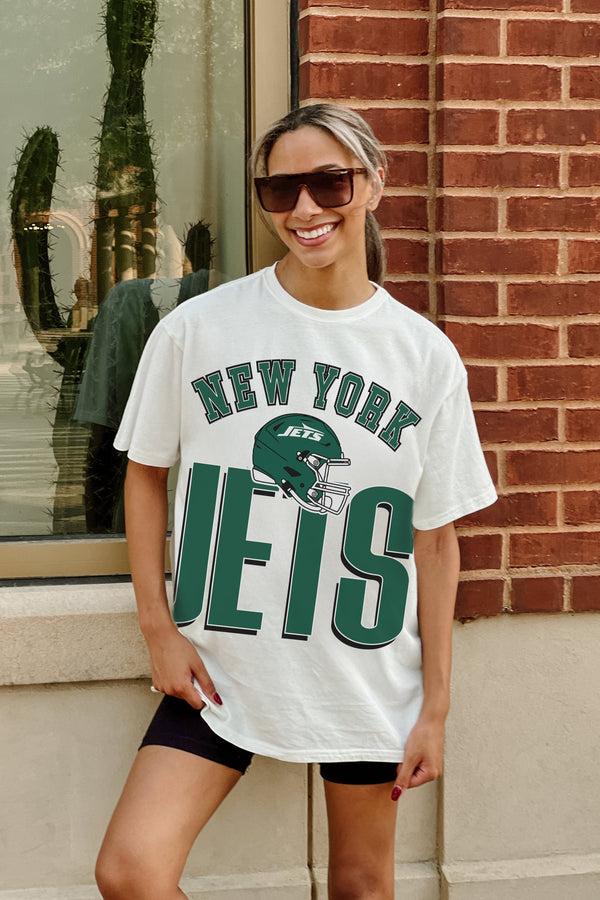 Gameday Couture NEW YORK JETS FIERCE FOCUS WASHED RELAXED FIT TEE