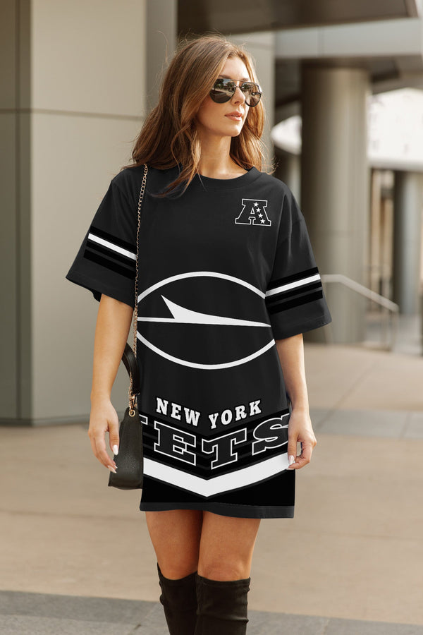 Gameday Couture NEW YORK JETS PERFECT SCORE RETRO T-SHIRT DRESS