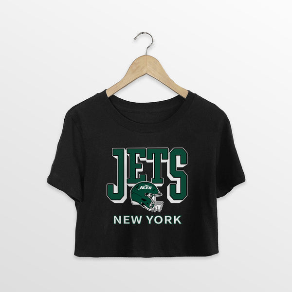 gameday couture NEW YORK JETS PURE VICTORY CLASSIC CROP TEE