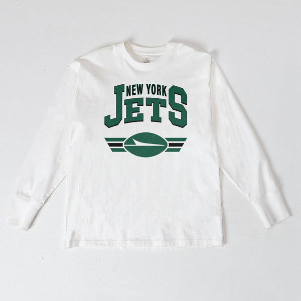 gameday couture NEW YORK JETS SWIFT STRIKE ESSENTIAL RELAXED FIT LONG SLEEVE TEE