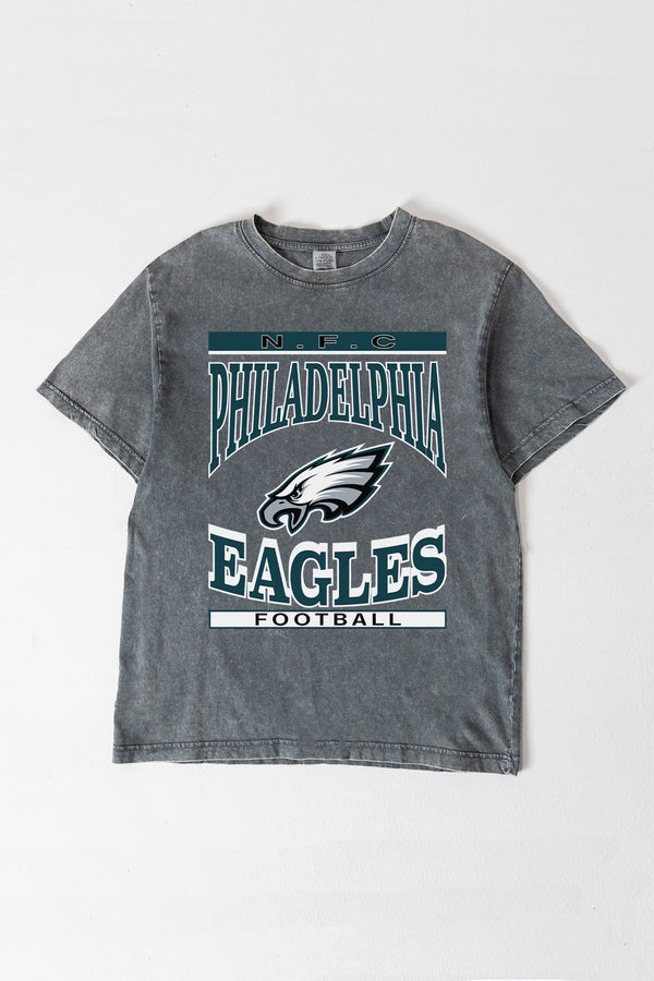 gameday couture PHILADELPHIA EAGLES CLASSIC GRIND WASHED RELAXED FIT TEE