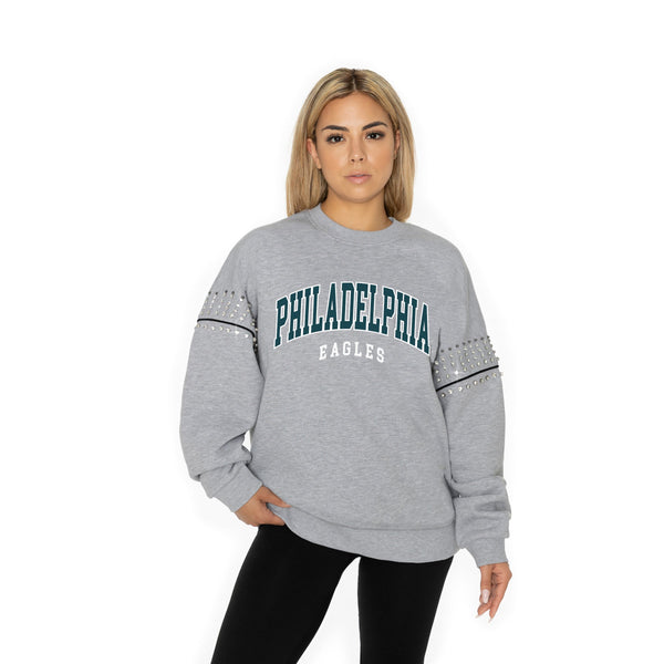 Gameday Couture PHILADELPHIA EAGLES Competitive Edge Jewel-Trim Pullover