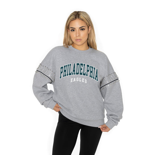Gameday Couture PHILADELPHIA EAGLES Competitive Edge Jewel-Trim Pullover