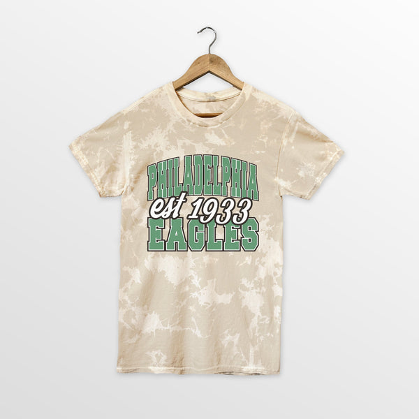 gameday couture PHILADELPHIA EAGLES DEEP ROOTS BLEACH WASH TEE