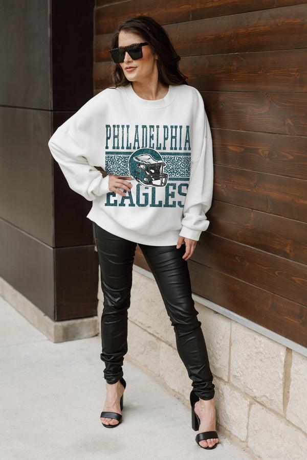 Gameday Couture PHILADELPHIA EAGLES Fair Catch Crewneck Pullover