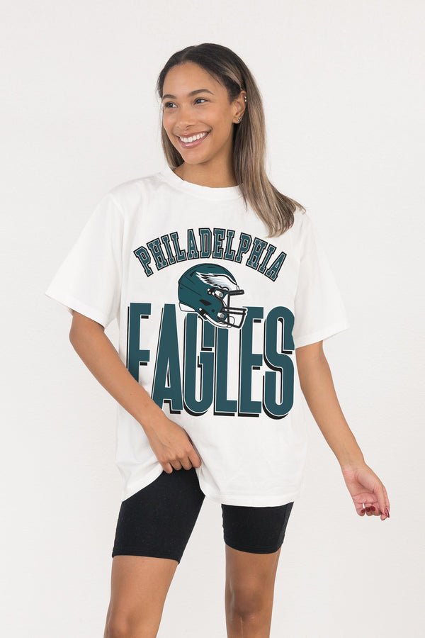 Gameday Couture PHILADELPHIA EAGLES FIERCE FOCUS WASHED RELAXED FIT TEE