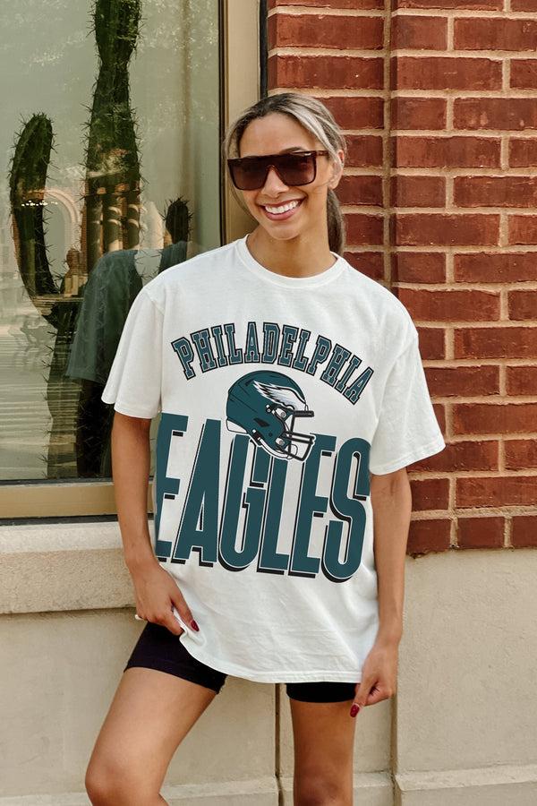 Gameday Couture PHILADELPHIA EAGLES FIERCE FOCUS WASHED RELAXED FIT TEE