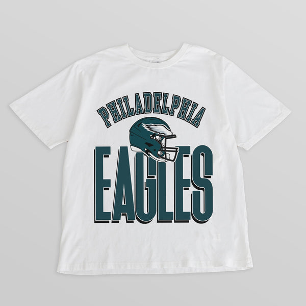 gameday couture PHILADELPHIA EAGLES FIERCE FOCUS WASHED RELAXED FIT TEE