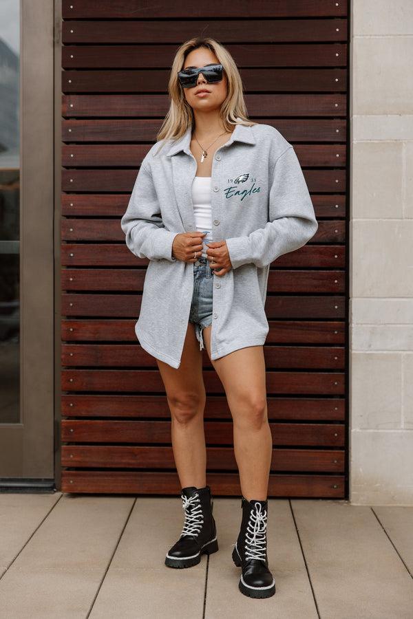 Gameday Couture PHILADELPHIA EAGLES Foundation Fleece Overshirt