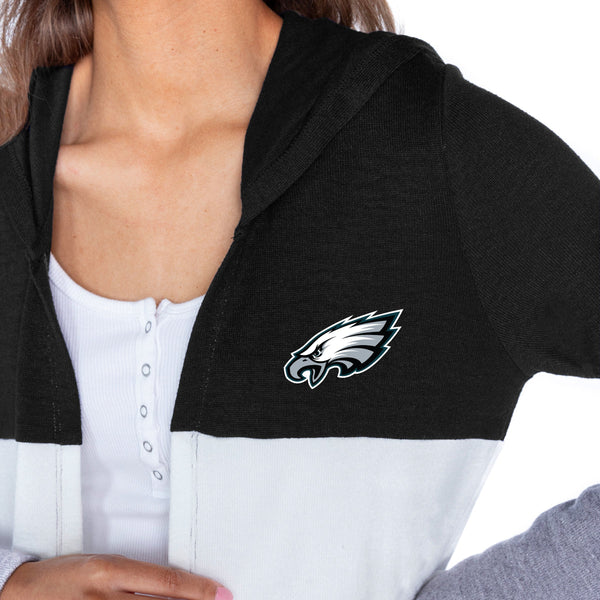 Gameday Couture PHILADELPHIA EAGLES Insignia Lightweight Colorblock Cardigan