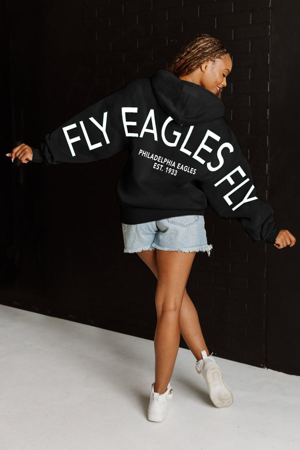 gameday couture PHILADELPHIA EAGLES Never Stop Oversized Weight Hoodie