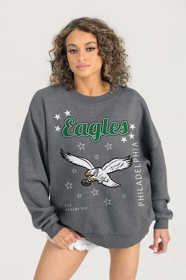 Gameday Couture PHILADELPHIA EAGLES Ready To Rumble Fleece Crewneck Pullover