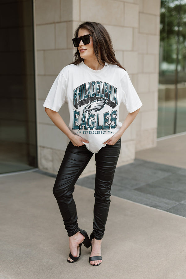 gameday couture PHILADELPHIA EAGLES Shakedown Oversized Crewneck Tee