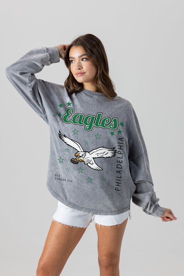 Gameday Couture PHILADELPHIA EAGLES Starbound Oversized Long-Sleeve Tee