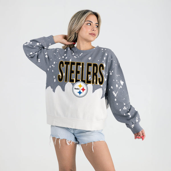 Gameday Couture PITTSBURGH STEELERS CASUAL FAN LONG-SLEEVE FRENCH TERRY PULLOVER