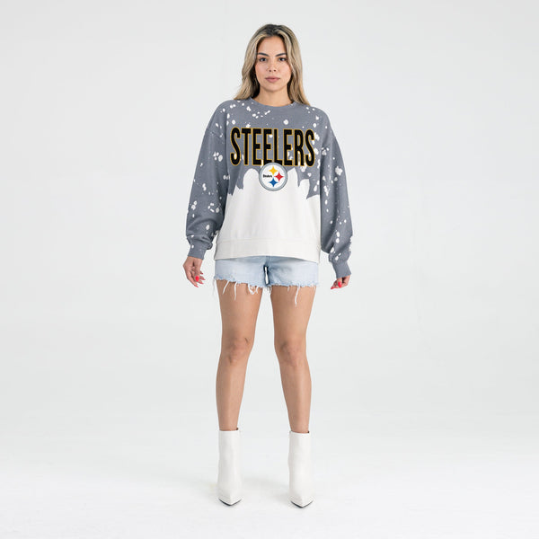 Gameday Couture PITTSBURGH STEELERS CASUAL FAN LONG-SLEEVE FRENCH TERRY PULLOVER